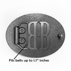 Geisha Girl Belt Buckle – Japanese Oriental Art Handmade Oval Buckle – 272-3