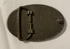 Vintage 1970s Masonic Freemason Brass Western Belt Buckle – Cowboy Style