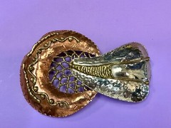 India Inspired Artisan Large Abstract Hippy Boho Vibe Huge Belt Slide Buckle