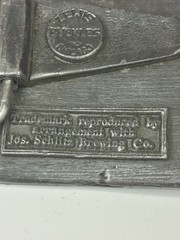 VTG Schlitz Malt Liquor Brass Advertising Belt Buckle Lewis Buckles Beer PBR