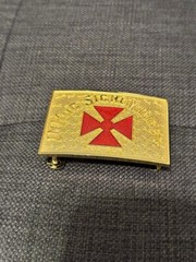 Masonic KNIGHTS TEMPLAR IN HOC SIGNO VINCES Grand Commander Sword Belt Buckle