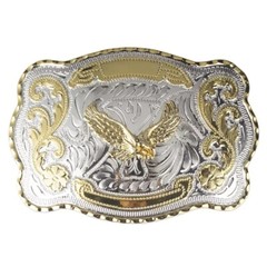 Gold Scorpion Double Color Big Animal Belt Buckle for Man Alloy Cowboy Western