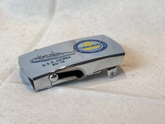VTG U.S.S. Sierra AD-18 Belt Buckle Military Style WW2 Naval Destroyer Tender