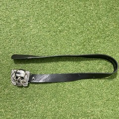 Washed Up Hollywood Crystal Skull Head Belt Buckle Goth Tobacco Road 32 Black