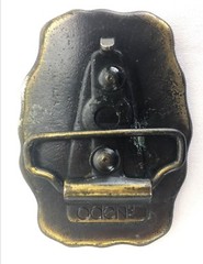 Oden Belt Buckle Vintage Personalized Bob Brass Color Raised Designed