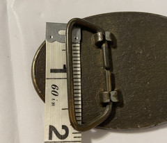 Vintage 1970s Masonic Freemason Brass Western Belt Buckle – Cowboy Style