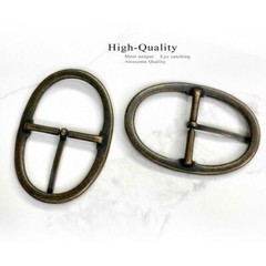 Belt Buckle Antique Brass Classic Center Bar Buckle Fits 1-3/4&Prime;(45mm) Belt Strap