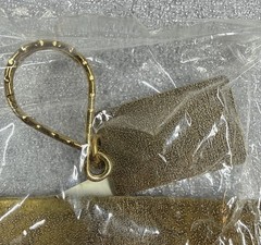 Vintage Flying Eagle Buckle and Key Chain Solid Brass New Still Sealed Packaged