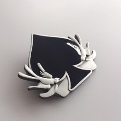 Buckle Swallows With Ace of Spade Belt Buckle Gürtelschnalle Boucle de ceinture