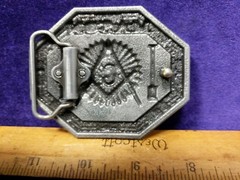 Great/Fun/Fashionable Belt Buckle Masonic Free Mason Ornate Column Vault Design
