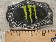 B2 New In Sealed Packaging Monster Energy Drink Belt Buckle- 4 1/4&Prime; Wide Oval