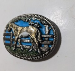 Vintage 1981 Walking Horse Belt Buckle by CHAD #3010 Colorado – Western