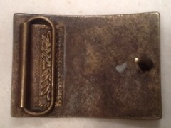 Vintage Reproduction Brass Belt Buckle Columbian Exposition Free Shipping!