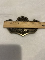 Fender Guitar Belt Buckle 5&Prime; Bronze with 3&Prime; Belt Width Rare Vintage