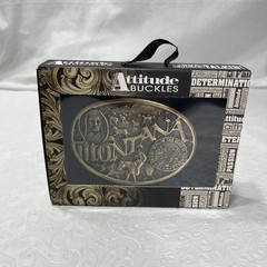 Montana Silversmiths Attitude Buckles Montana State New Unopened Box 1.5 in Belt