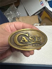 Vintage Case Brass Belt Buckle Made In U.S.A.