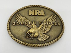 Brand New 2014 Commemorative NRA Golden Eagles Belt Buckle NIB
