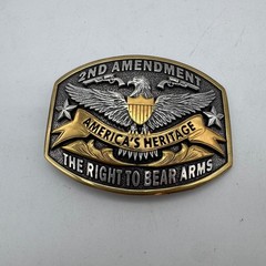 Cody James 2nd Amendment Belt Buckle America Heritage Right To Bear Arms Eagle