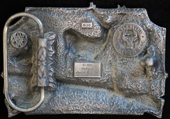 Siskiyou Elk / Deer Hunting Enamel & Metal Belt Buckle S-10