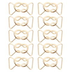 10 Pairs Winter Coat Belt Buckle Clothing Decors Alloy Suspender Buckles