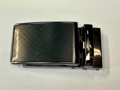 Replacement Black Mesh Pattern Ratchet Style Belt Buckle