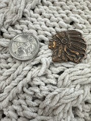 Antique Brushed Bronze Western Chief Cowboy Cowgirl