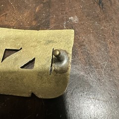 USMC solid brass belt buckle “USMC” in large letters 2” tall & 4”wide unpolished
