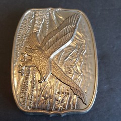 Vntg International Monetary Mint American Eagle Belt Buckle w/Box & Certificate.