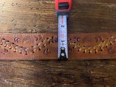 Navajo James Reid Style Sterling silver turquoise￼ Buckle￼ 33-35-1.5”🐂✅