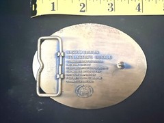 Vintage 1982 Hesston Rodeo Eight Edition Collector&rsquo;s Belt Buckle Solid Brass