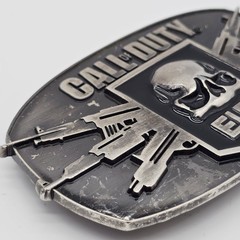 Call of Duty MW3 Modern Warfare ELITE Black Ops II Skull Logo Game Belt Buckle