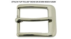 Pin Belt Buckles for Men&rsquo;s Fits 1.0″ inch 25mm Belt Watch Anti Allergic Silver