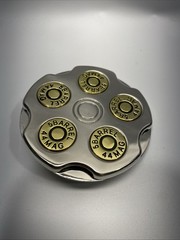 Vintage Y2K – 44 Mag 5 Barrel Spinner Belt Buckle Firearms Guns. 2.75in Diameter