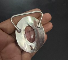 Pink Quartz Gemstone 925 Sterling Silver Handmade Belt Buckles Vintage Gift For