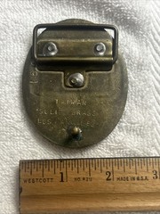 Super Jeep 4 Wheel Drive 1970s Solid Brass Vintage Belt Buckle