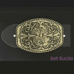 Flower ornament Oktoberfest costume belt buckle brass hippie removable clasp gs5241