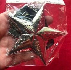 Chrome Plated Star Belt Buckle 187 Clothing Company New Still Sealed