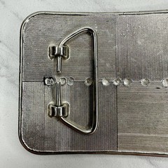 Vintage Flying Eagle Belt Buckle Blue Silver Tone 3.54&Prime; Western Patriotic