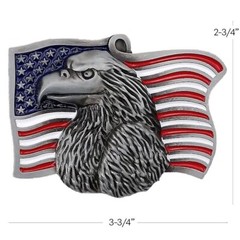 USA Flag Eagle Patriotic Belt Buckle 002 American Flag Eagle