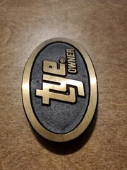 VINTAGE Brass TYE OWNER FARMING & AGRICULTURE BELT BUCKLE LIMITED EDITION