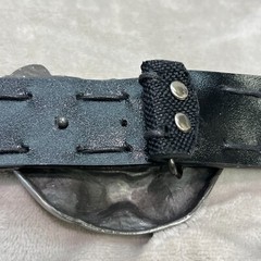 Pirate Jolly Roger Belt Buckle With Belt Pewter Silver Tone Swashbuckler 4&Prime;x3&Prime;