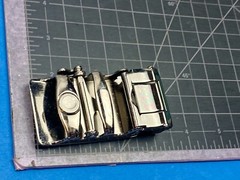 Wide Heavy Silver And Black Color Dress Replacement Belt Buckle