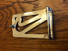 Rare Nike Belt Buckle Silver With Pink Bling Swoosh