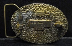 Goose Geese Brass Belt Buckle Spec Cast Denver 1981 Collectible Serial No. 5801