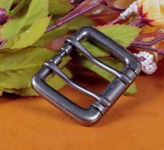 Double Pin Roller Prong Pin Belt Buckle Fits 40MM Tongue Leather Belts Straps