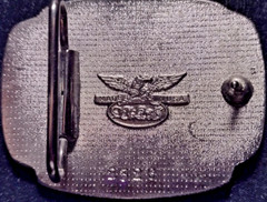 Vietnam Veteran Enamel « We Served Our Time in Hell » Made in USA Belt Buckle NEW