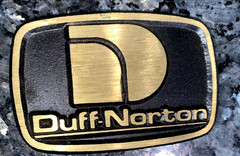 DUFF NORTON Dyna Buckle Solid Brass Belt Buckle
