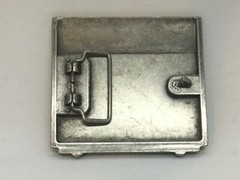 FENDER guitar amplifier belt buckle 3 1/2”x 3 1/8&Prime;