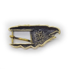 Eagle Head Bronze, Brass Belt Buckle