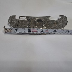 TRUCKER GIRL CREST BELT BUCKLE With BOTTLE OPENER METAL
